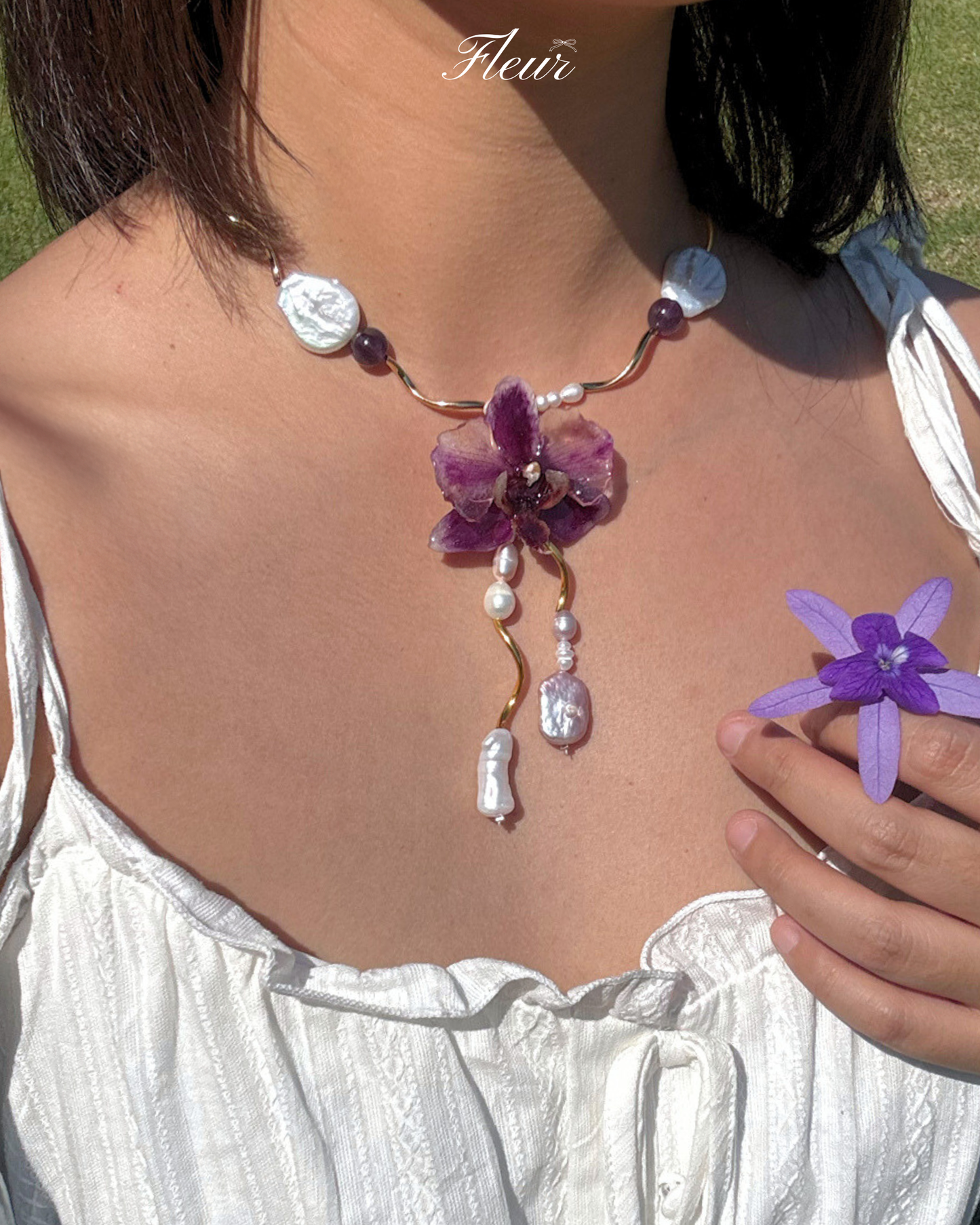 Orchid Arcana Orchid necklace