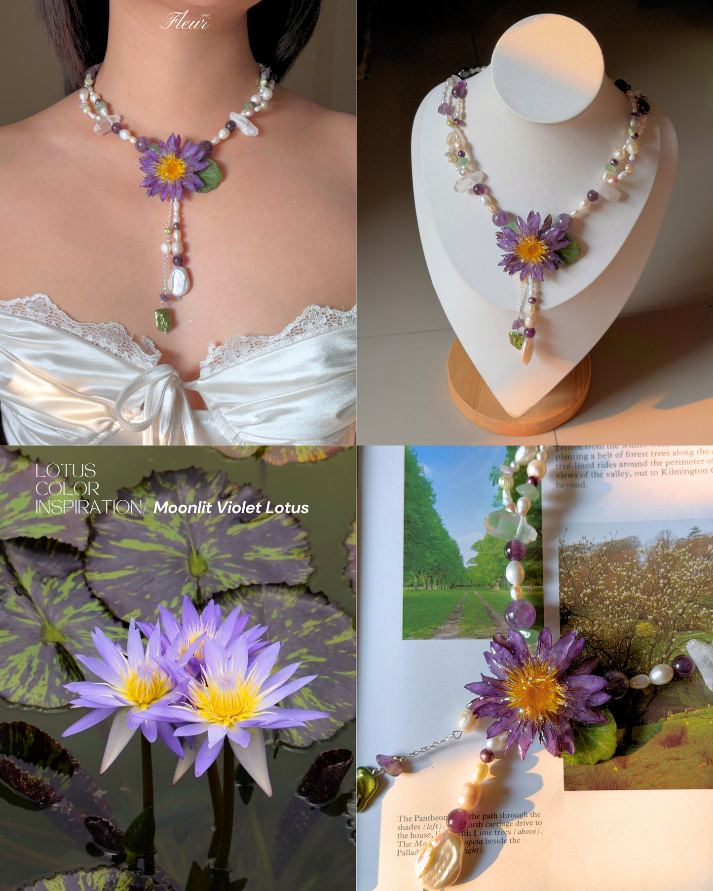 Moonlit Violet Lotus