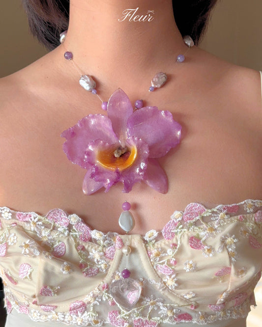 Blush Orchid Radiance Necklace