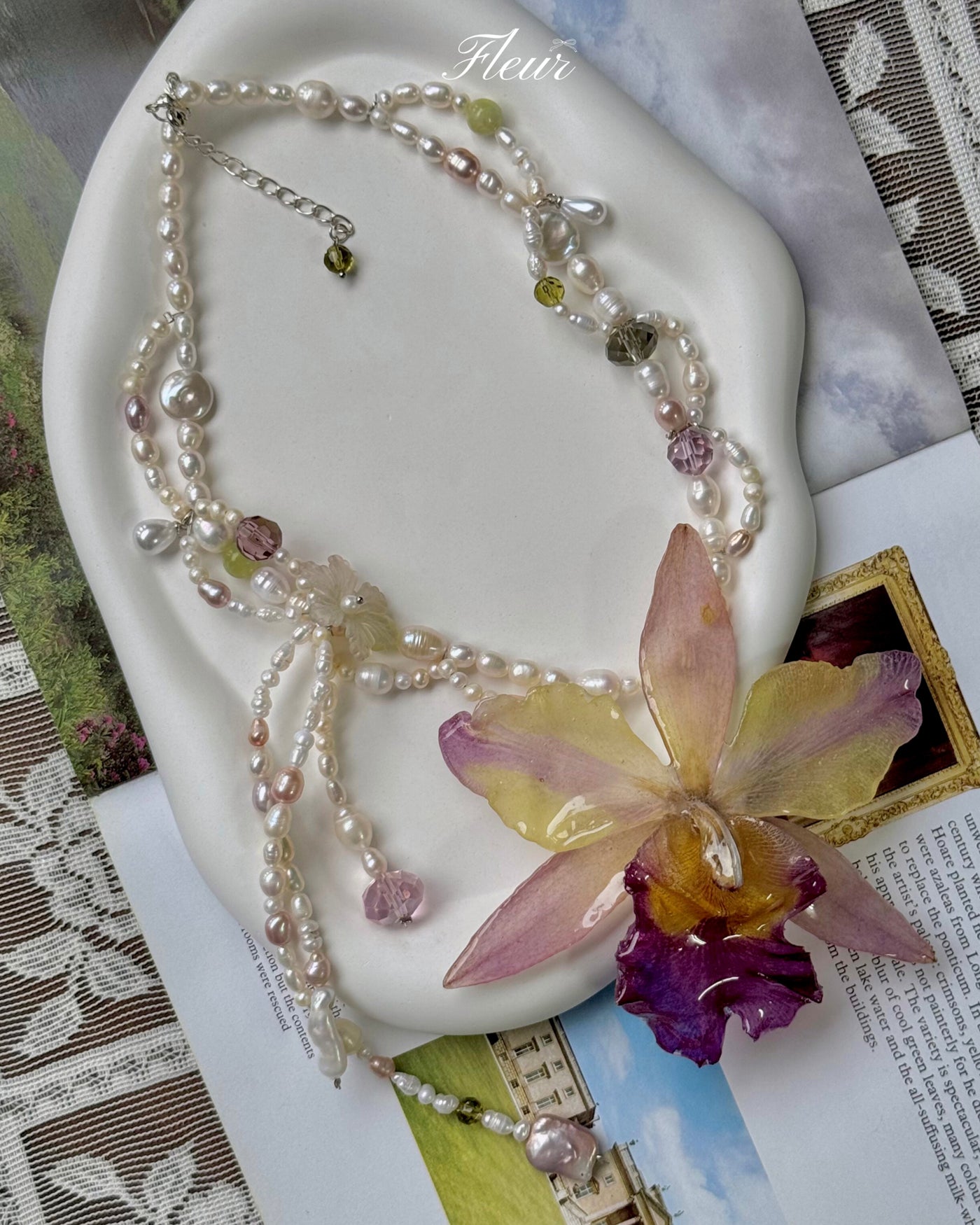 Enchanted Cattleya Necklace