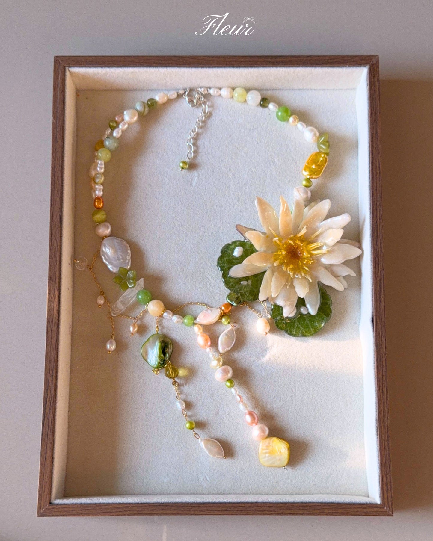 White Lotus Princess Necklace