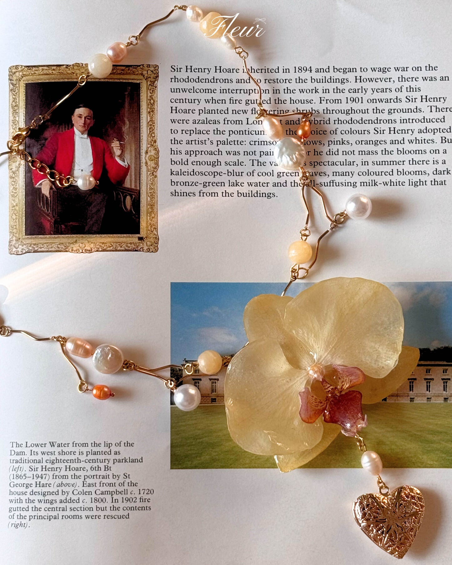 Golden Orchid Éclat Necklace