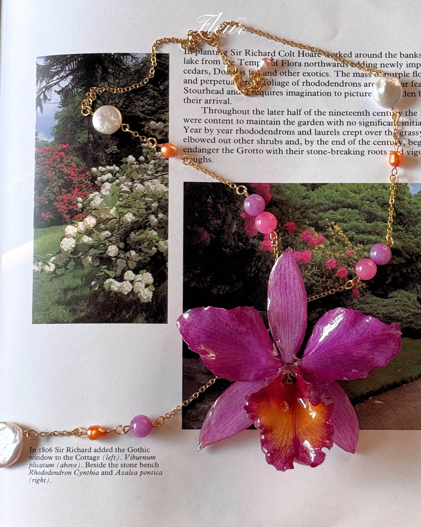 Sunset Orchid Muse Necklace