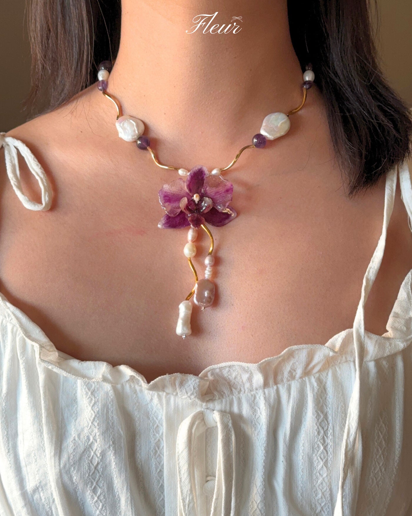 Orchid Arcana Orchid necklace