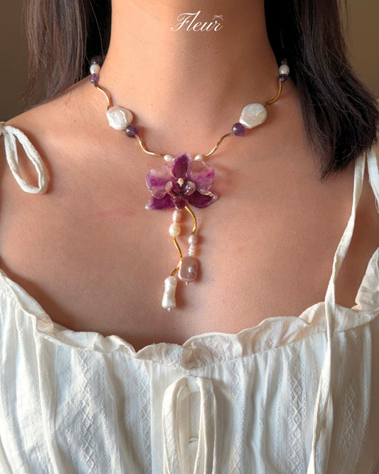 Orchid Arcana Orchid necklace
