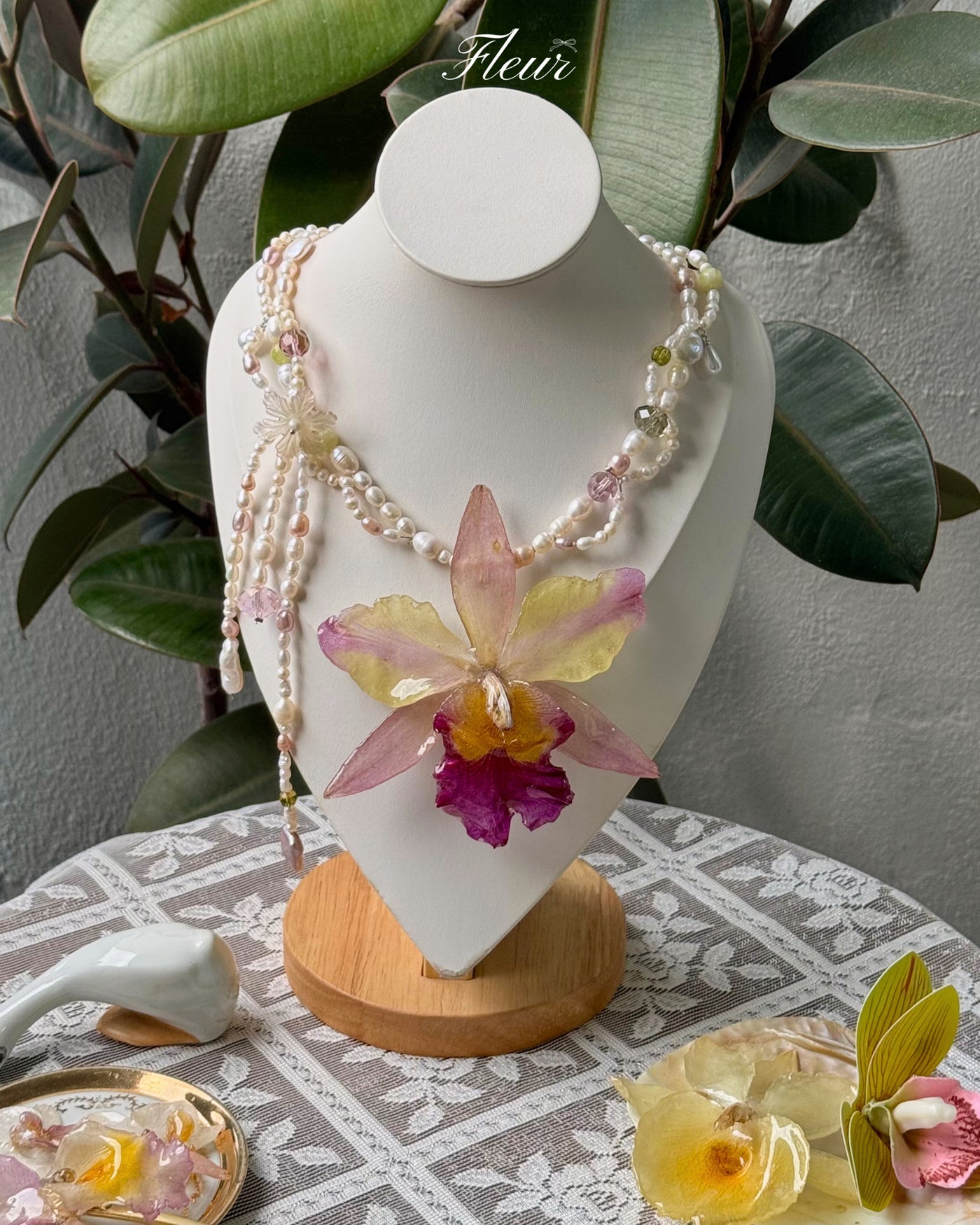 Enchanted Cattleya Necklace