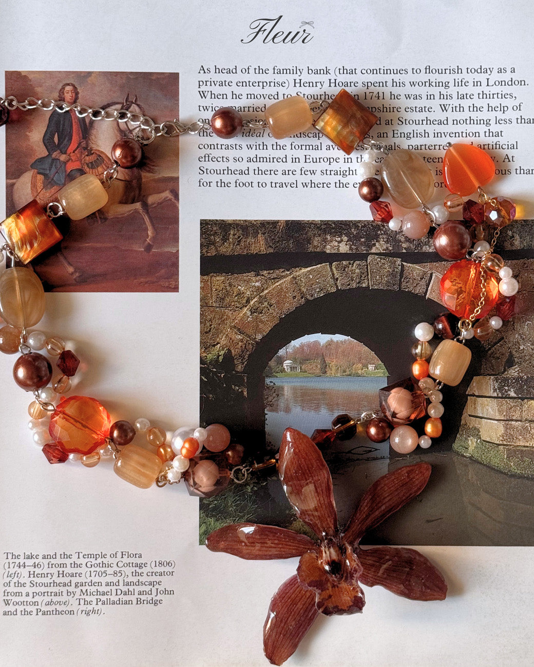 Golden Earth Orchid | Handmade Floral Jewelry