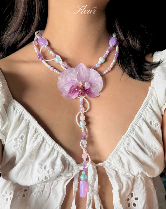 Fleur Orchid Dream Necklace