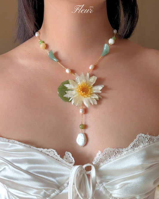 Ivory Petal Garden Necklace