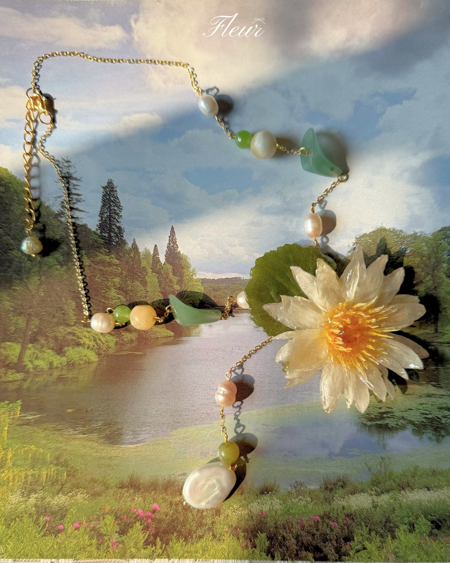 Ivory Petal Garden Necklace