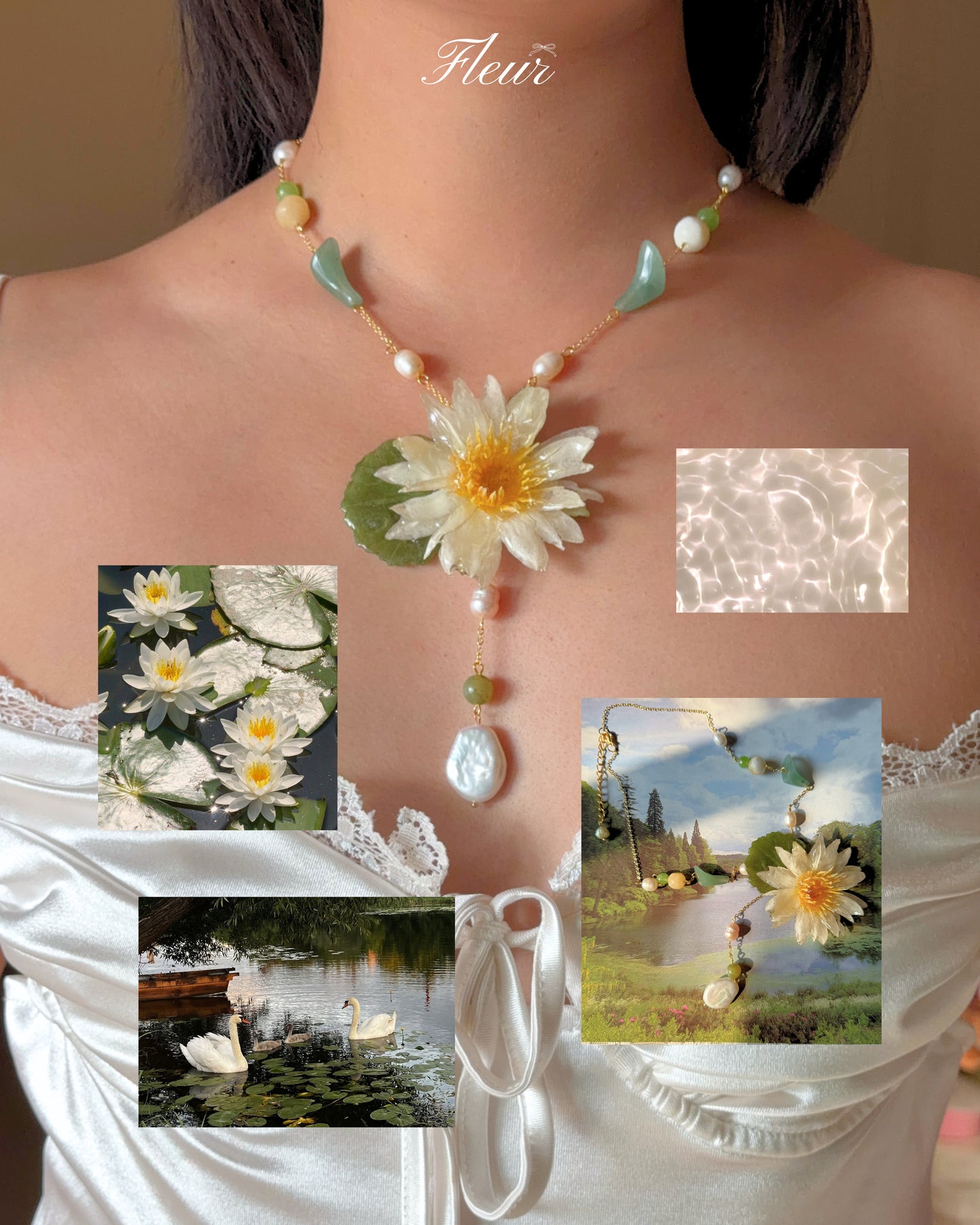 Ivory Petal Garden Necklace