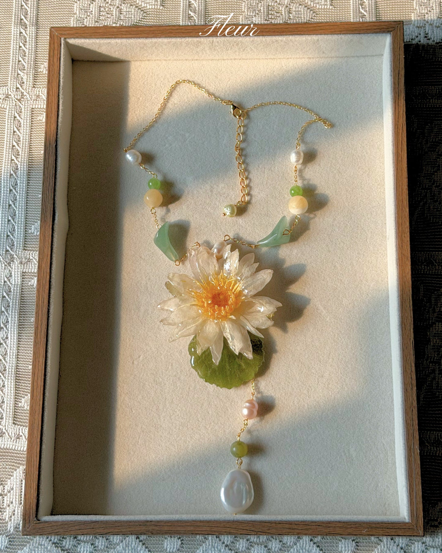 Ivory Petal Garden Necklace