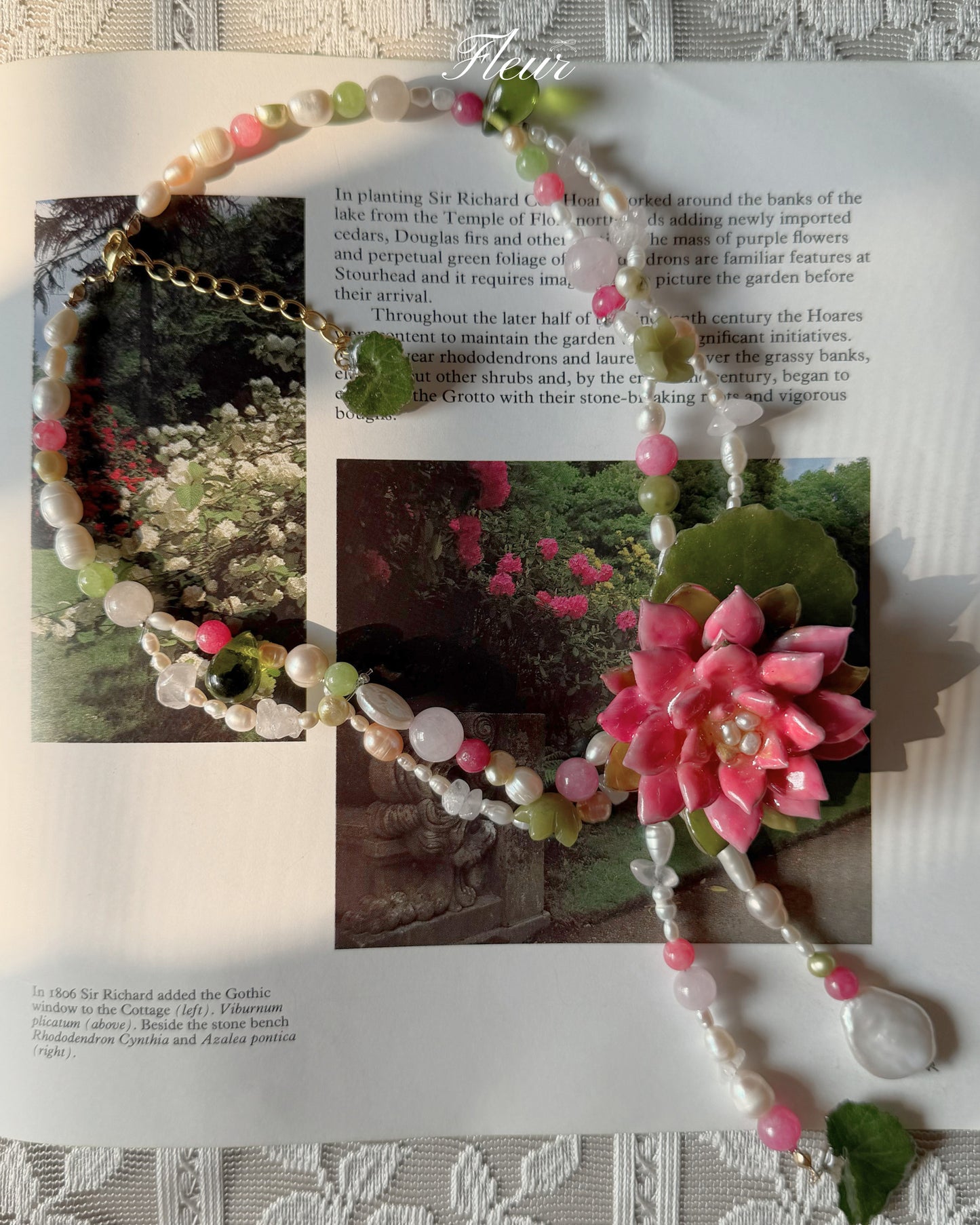 Lotus Pearl Garden Necklace