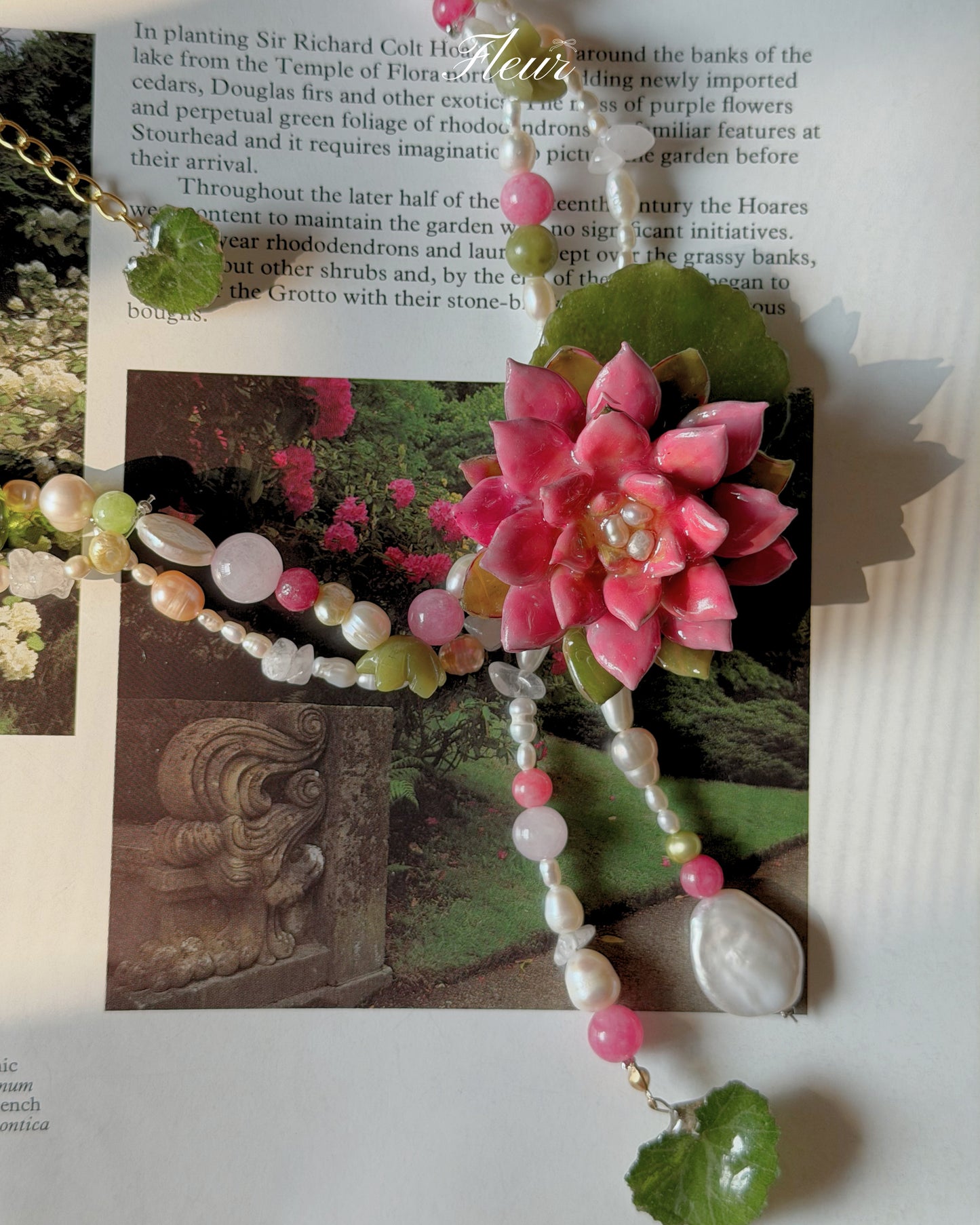 Lotus Pearl Garden Necklace